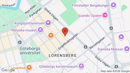 Industrilokaler att hyra i Göteborg Centrum - kort over placeringen