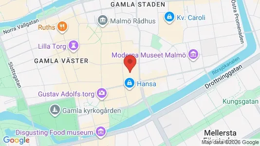 Kontorslokaler att hyra i Malmö Centrum - kort over placeringen