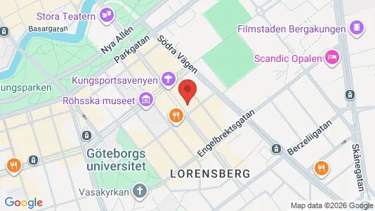Kontorslokaler att hyra i Göteborg Centrum - kort over placeringen