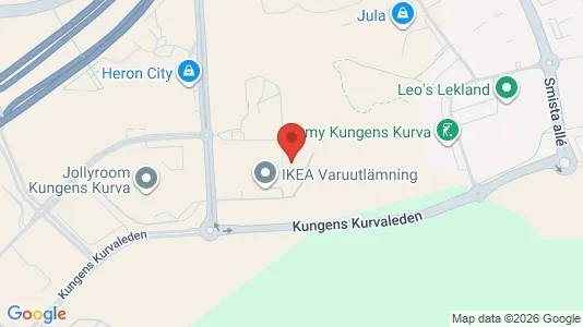 Kontorslokaler att hyra i Huddinge - kort over placeringen