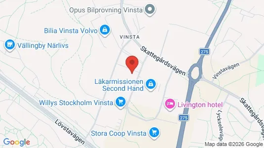 Kontorslokaler att hyra i Västerort - kort over placeringen
