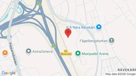 Kontorslokaler att hyra i Mölndal - kort over placeringen