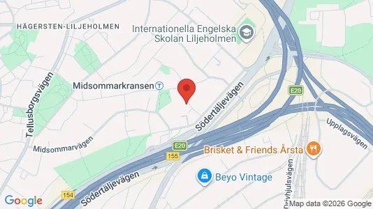 Kontorslokaler att hyra i Söderort - kort over placeringen