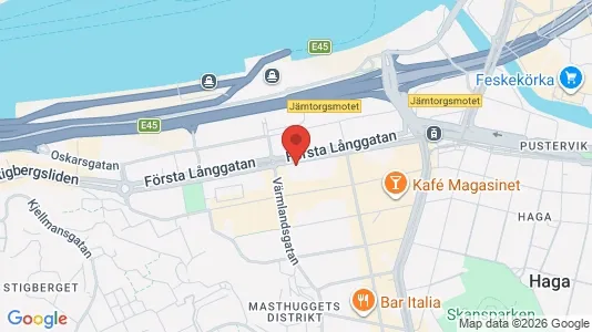 Kontorslokaler att hyra i Göteborg Centrum - kort over placeringen