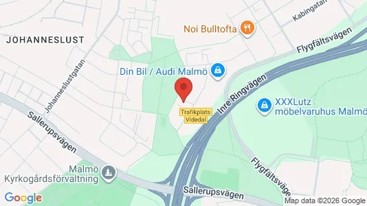 Kontorslokaler att hyra i Malmö Centrum - kort over placeringen