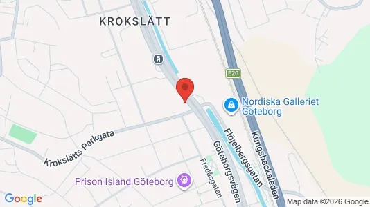 Kontorslokaler att hyra i Mölndal - kort over placeringen