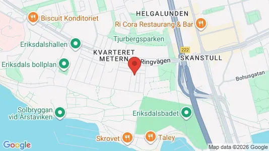 Kontorslokaler att hyra i Södermalm - kort over placeringen