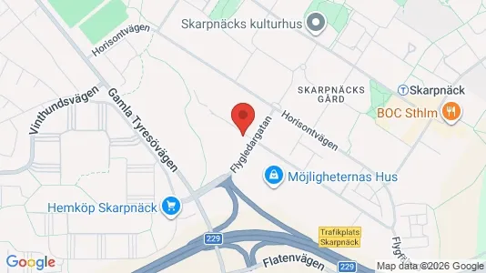 Industrilokaler att hyra i Söderort - kort over placeringen