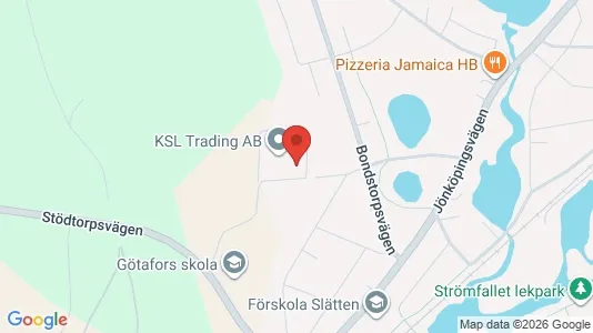 Industrilokaler att hyra i Vaggeryd - kort over placeringen