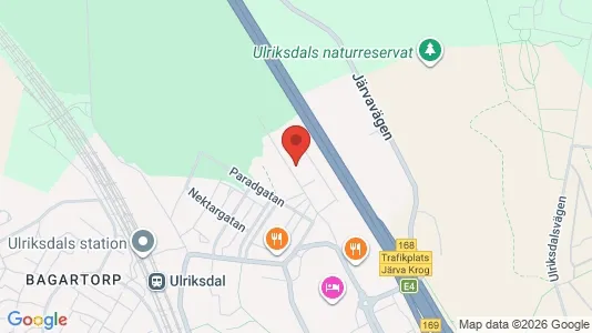 Affärslokaler att hyra i Solna - kort over placeringen