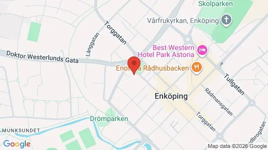 Lagerlokaler att hyra i Enköping - kort over placeringen
