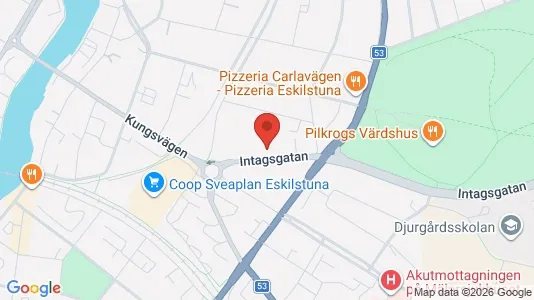 Kontorslokaler att hyra i Eskilstuna - kort over placeringen