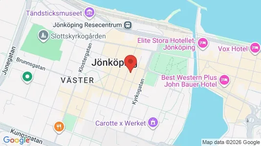 Kontorslokaler att hyra i Jönköping - kort over placeringen