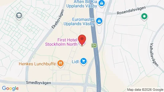Kontorslokaler att hyra i Upplands Väsby - kort over placeringen