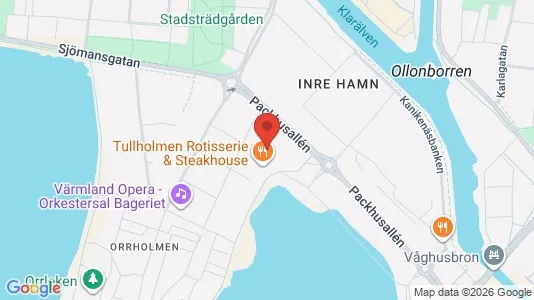 Kontorslokaler att hyra i Karlstad - kort over placeringen