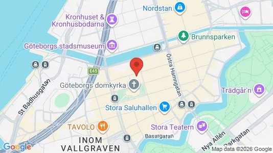 Kontorslokaler att hyra i Göteborg Centrum - kort over placeringen
