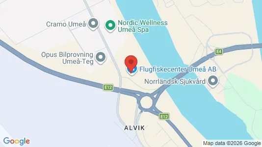 Kontorslokaler att hyra i Umeå - kort over placeringen