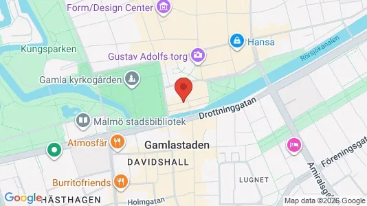 Kontorslokaler att hyra i Malmö Centrum - kort over placeringen