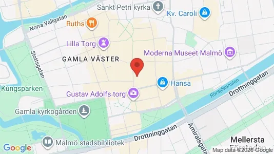 Kontorslokaler att hyra i Malmö Centrum - kort over placeringen