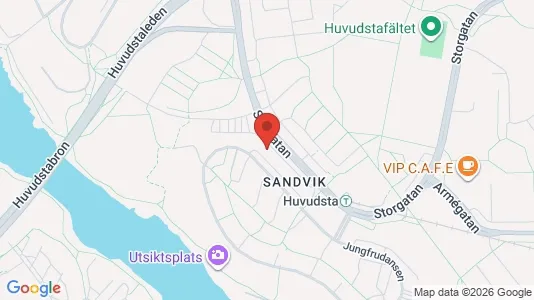 Kontorslokaler att hyra i Solna - kort over placeringen