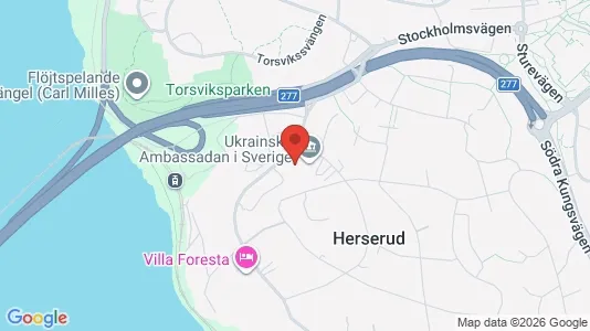 Kontorslokaler att hyra i Lidingö - kort over placeringen