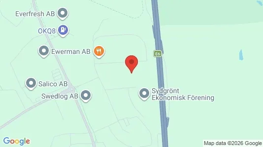 Industrilokaler att hyra i Helsingborg - kort over placeringen