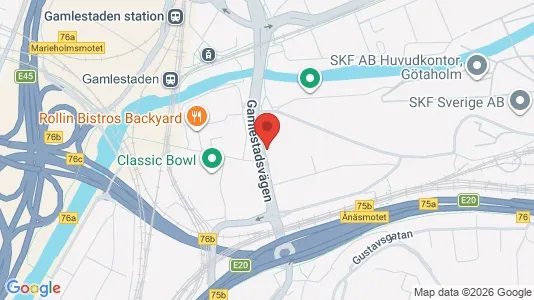 Kontorslokaler att hyra i Göteborg Östra - kort over placeringen