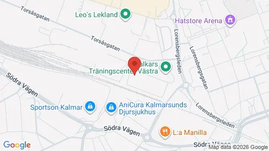 Kontorslokaler att hyra i Kalmar - kort over placeringen