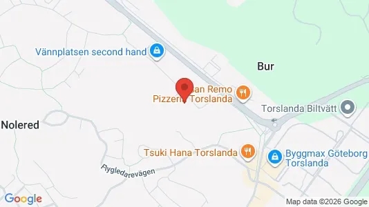 Kontorslokaler att hyra i Västra hisingen - kort over placeringen