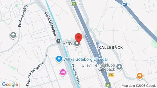 Kontorslokaler att hyra i Johanneberg - kort over placeringen