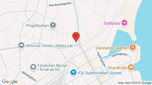 Affärslokaler till försäljning i Åmål - kort over placeringen
