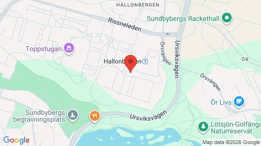 Lagerlokaler att hyra i Sundbyberg - kort over placeringen