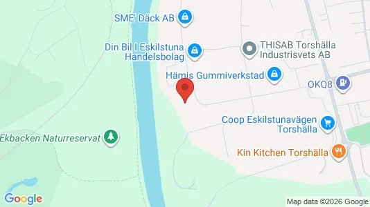 Affärslokaler att hyra i Eskilstuna - kort over placeringen