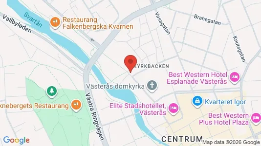 Kontorslokaler att hyra i Västerås - kort over placeringen