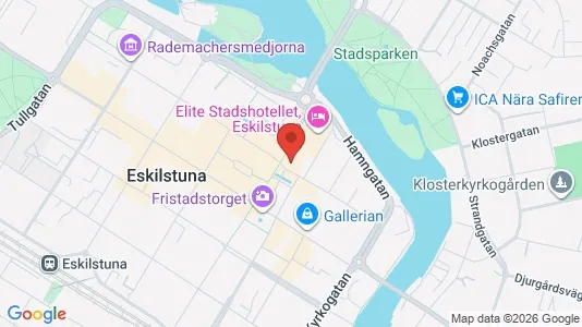 Kontorslokaler att hyra i Eskilstuna - kort over placeringen