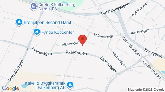 Lagerlokaler att hyra i Falkenberg - Bild från Google Street View