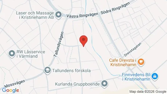 Affärslokaler till försäljning i Kristinehamn - kort over placeringen