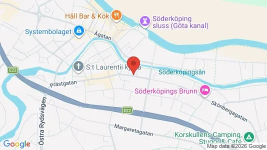 Affärslokaler till försäljning i Söderköping - kort over placeringen