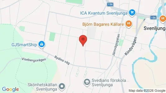 Affärslokaler att hyra i Svenljunga - kort over placeringen