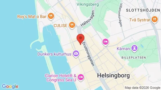 Kontorslokaler att hyra i Helsingborg - kort over placeringen