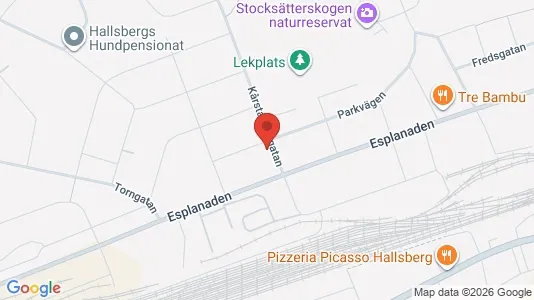Affärslokaler till försäljning i Hallsberg - kort over placeringen