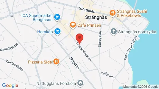 Industrilokaler att hyra i Strängnäs - kort over placeringen