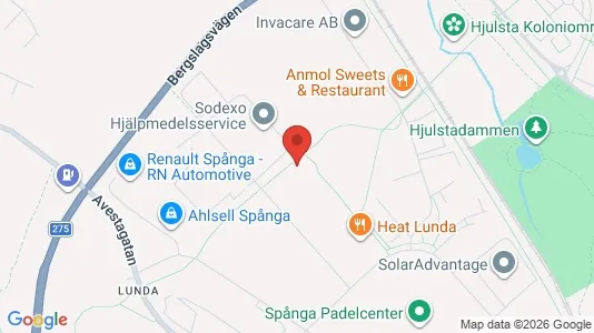 Affärslokaler att hyra i Västerort - kort over placeringen