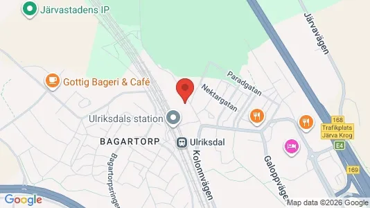 Kontorslokaler att hyra i Solna - kort over placeringen
