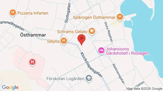 Affärslokaler att hyra i Östhammar - kort over placeringen