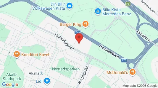 Affärslokaler att hyra i Västerort - kort over placeringen