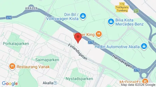 Affärslokaler att hyra i Västerort - kort over placeringen