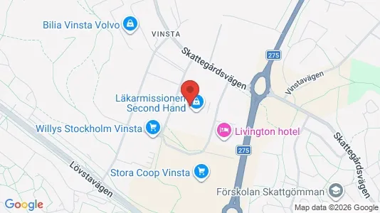 Industrilokaler att hyra i Västerort - kort over placeringen