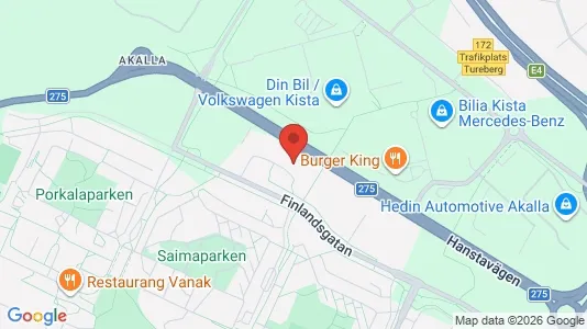 Affärslokaler att hyra i Västerort - kort over placeringen