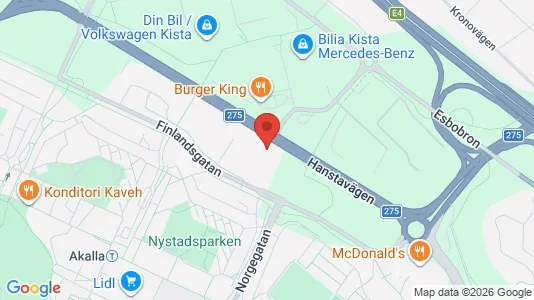 Affärslokaler att hyra i Västerort - kort over placeringen